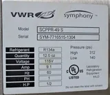 VWR Symphony Stainless Steel Laboratory Refrigerator, Double Door, 120V