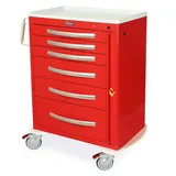 Harloff MPA3030B06 Medical Cart with Drawers and Wheels