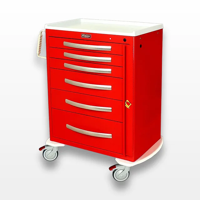 Harloff MPA3030B06 Medical Cart with Drawers and Wheels