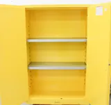 Uline H-1564M-Y Flammable Liquid Storage Cabinet 45 Gal