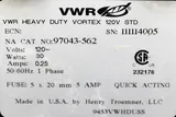 VWR 97043-562 Heavy Duty Vortex Mixer, 300-3500 RPM, Used