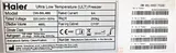 Haier DW-86L486 ULT Freezer -86C Cold Storage New Includes Power Cord