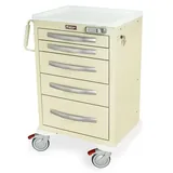 Harloff MPA2427E05 Medical Storage Cart with Drawers and Wheels
