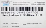 Broadley-James Corp D540-B120-PT-D9 Oxygen Sensor Kit with Membrane