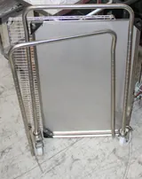 Uline H8965/ H-7489 Stainless Steel Work Tables and Cart with Casters