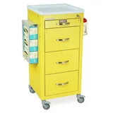 Harloff M-Series Tall Isolation Cart Medical Supply 4 Drawers Key Lock