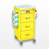 Harloff M-Series Tall Isolation Cart Medical Supply 4 Drawers Key Lock