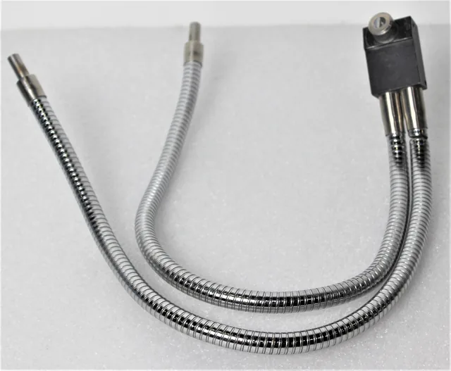 Unknown Gooseneck Dual Fiber Optic Light Guide, Adjustable, Chrome-Plated