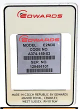 Edwards E2M30 Rotary Vane Vacuum Pump 11.4 cfm, 240V, Used, Tested