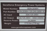 Geneforce GEN-2030H Indoor Battery Generator 3000W Silent Gas-Free Backup System