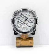 RCM Flo Gage Flowmeter NPT Port, 3-20 GPM, 212F, 180 Max PSI, Bronze