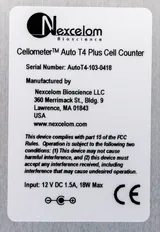 Nexcelom Bioscience Auto T4 Cell Counter Used for Rapid Cell Analysis
