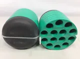 Beckman Coulter 349950 14 Slot Bucket Insert for 15ML Tubes PK/2, Used