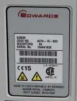 Edwards E2M30 Rotary Vane Vacuum Pump with EMF20 Filter, 11.4 cfm, 240V