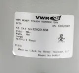 VWR Mixer Touch Vortexer - Fixed Speed 3200 RPM High-Speed Vortex Mixer