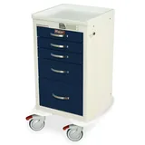 Harloff M-Series Four Drawer Procedure Cart, Electronic Locking, New