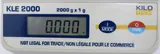 KILO Tech KLE-2000 Lab Scale, 2000g Capacity, External Calibration