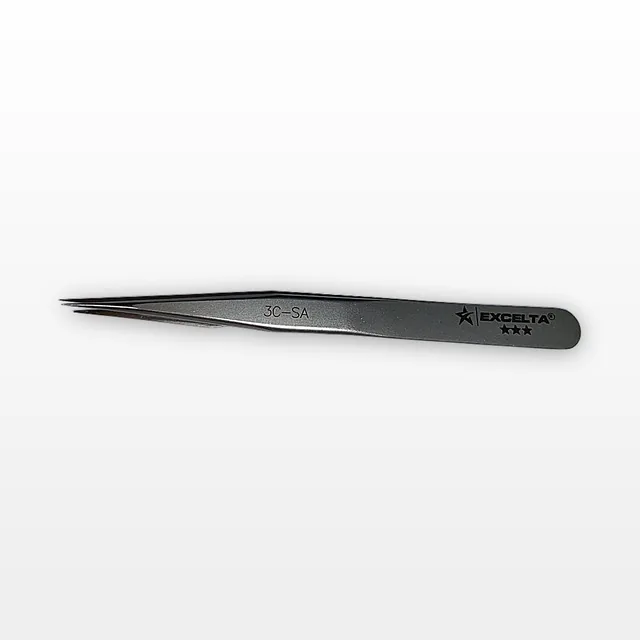 Excelta 3C-SA Tweezer Very Fine Precision Tweezer, Anti-Magnetic Steel