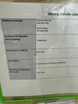 Pall LGRMXPBSM Powder Bag Lift Medium New Device 50kg Capacity
