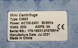 VWR C0803 Mini Centrifuge with Quick Release Rotor up to 7500 RPM