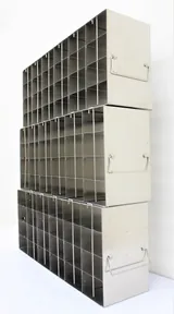 VWR 89214-716 Upright ULT Freezer Racks, Stainless Steel, 24 Box Capacity