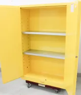Uline H-1564M-Y Flammable Liquid Storage Cabinet 45 Gal