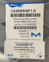 Millipore Clarisolve filter in Pod CS20MS05F1-X New Depth Filter