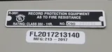 FireKing Fire Resistance FL2017213140 Fire Resistant Cabinet Storage 350 1-Hour
