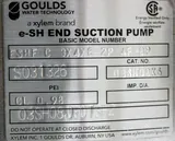 Goulds Water Technology e-SH 316 Stainless Steel End Suction Centrifugal Pump