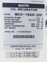 Sanyo MCO-19AIC UV CO2 Incubator 170L Temp Control