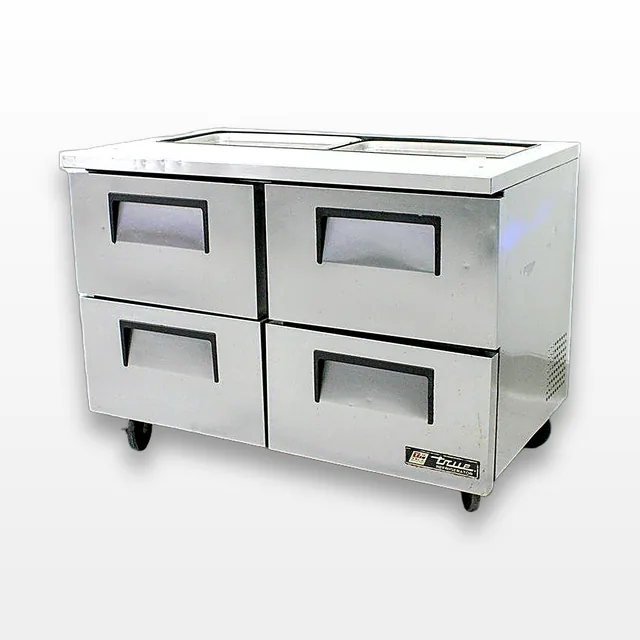 True TSSU-48-12D-4 Refrigerated Prep Table with 4 Drawers, 120V 60Hz