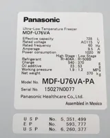 Panasonic MDF-U76VA-PA Ultra Low Freezer -50C to -86C, 25.7cu.ft.