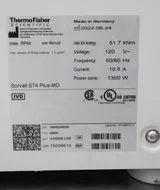 Thermo Sorvall ST4 Plus-MD Benchtop Centrifuge 120V 50/60Hz LCD Rotor Included