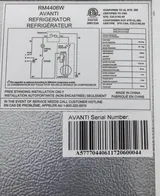 Avanti RM4406W Chest Freezer - Cold Storage for Frozen Goods - 120V 60Hz