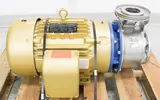 Baldor Reliance Super-E Motor EJMM4108T Centrifugal Pump 316 SS 30 HP 3525 RPM