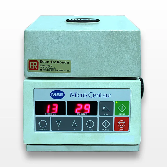 MSE MSB010 Centrifuge with 12 Tube Rotor, 13000rpm, Digital Display