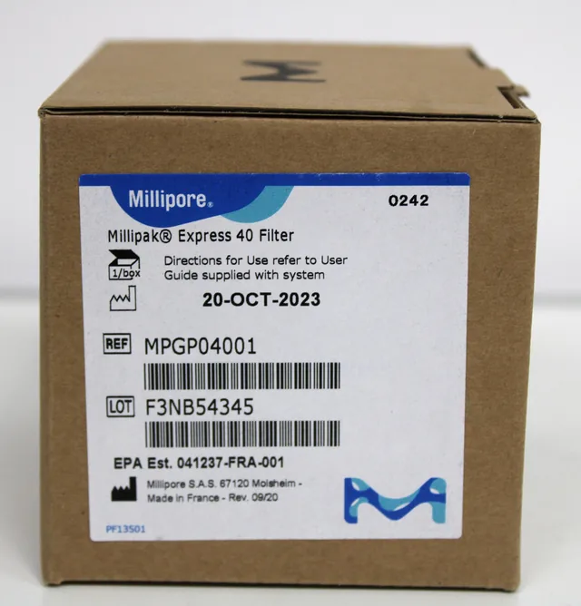 Millipore MPGP04001 Hydrophilic 0.22 µm PES Membrane Filter System