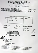 Thermo Scientific/Revco REL3004A22 Laboratory Refrigerator Very Good Condition