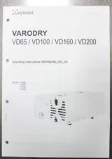 leybold Varodry VD65 Industrial Vacuum Pump 65 m3/h Efficiency