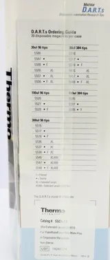 Thermo Scientific 5506-11 DARTs for PlateMate 30ul Tips/Cs Non Sterile