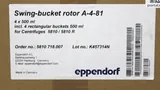 Eppendorf Swing-Bucket Rotor A-4-81 4x500ml Ideal for Centrifugation