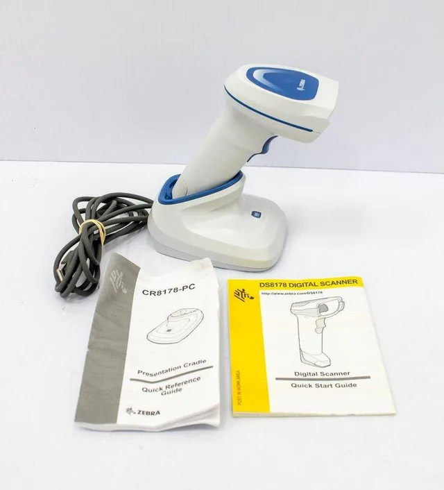 Zebra CR8178-PC DS8178 Barcode Scanner Gun with Charger - 120V 50/60Hz