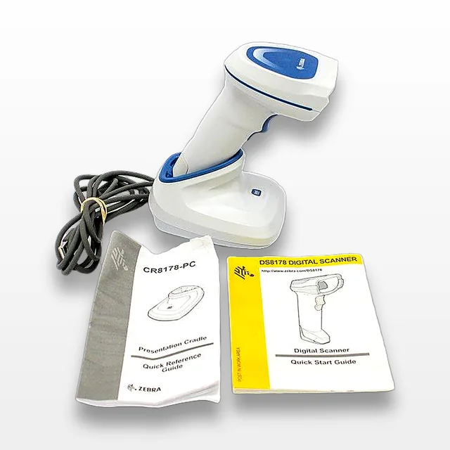 Zebra CR8178-PC DS8178 Barcode Scanner Gun with Charger - 120V 50/60Hz