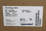 Eppendorf Centrifuge 5810 Centrifugation Compact High-Speed Laboratory