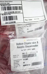 Sartorius Stedim Clipster size S 642-S-D Packaging Set of 9 Box Pack of 20