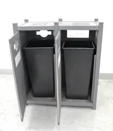 Clean River 2 Compartments Recycling Stations Furniture Waste Management System