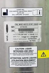 Chart Industries MVE HECO 819P-190AFGB Cryogenic Freezer -190C