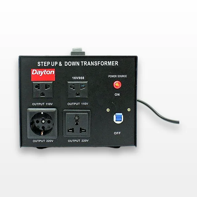 Dayton 3000W Step Up/Down Transformer 16V988B Unidirectional Power Converter