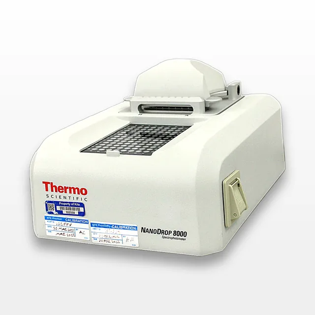 Thermo Scientific NanoDrop 8000 Spectrophotometer Microvolume Analysis