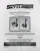 SkyClimber WGTL4-DBS367 Industrial Equipment Unit, 208V 60Hz Power Input
